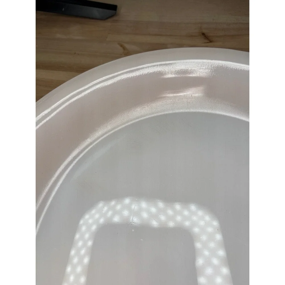 Fire-King Peach Lustre Milk Glass 9 Inch Pie Dish Vintage Ovenware Made in USA